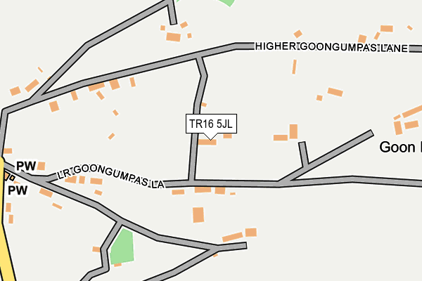 TR16 5JL map - OS OpenMap – Local (Ordnance Survey)