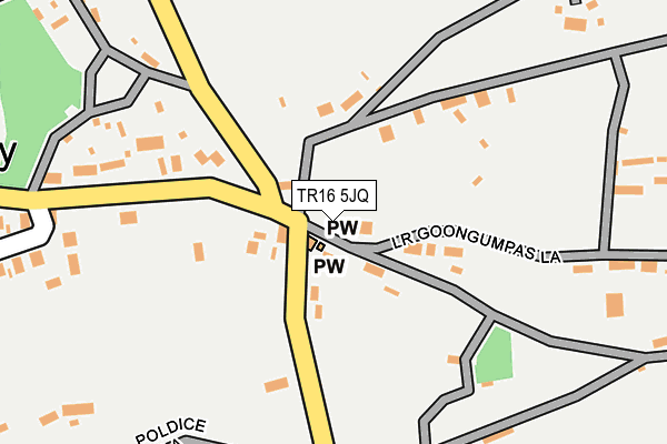 TR16 5JQ map - OS OpenMap – Local (Ordnance Survey)
