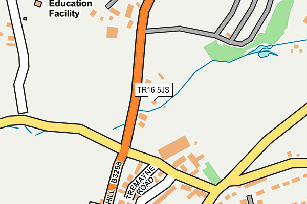 TR16 5JS map - OS OpenMap – Local (Ordnance Survey)
