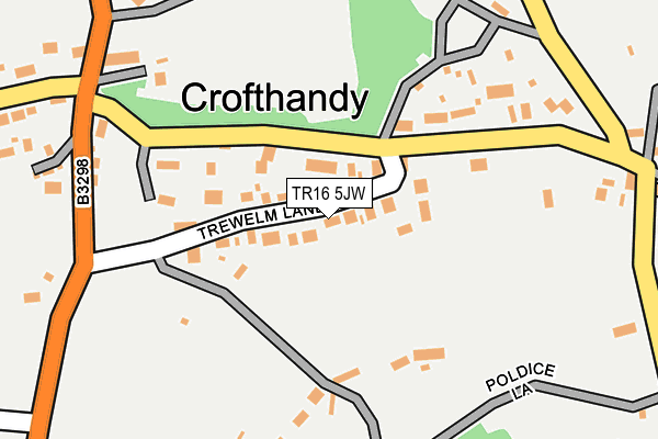 TR16 5JW map - OS OpenMap – Local (Ordnance Survey)