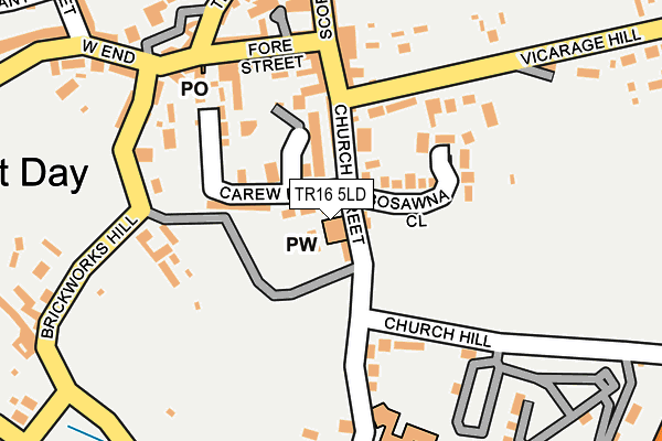 TR16 5LD map - OS OpenMap – Local (Ordnance Survey)