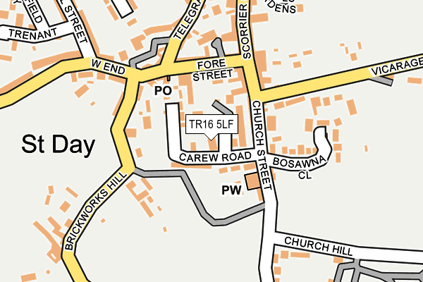 TR16 5LF map - OS OpenMap – Local (Ordnance Survey)