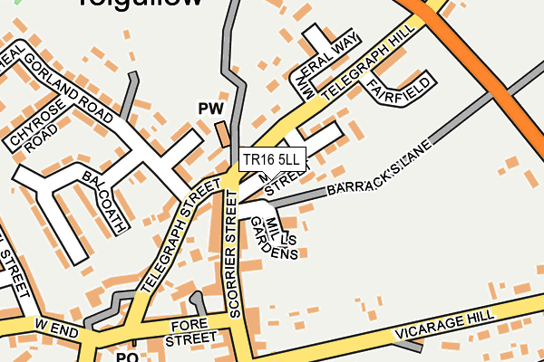 TR16 5LL map - OS OpenMap – Local (Ordnance Survey)