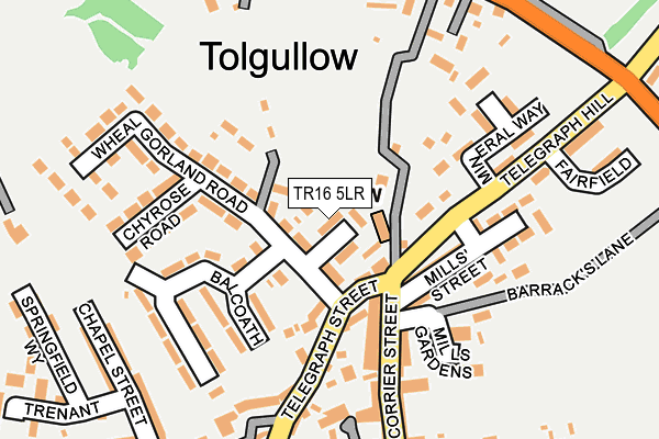 TR16 5LR map - OS OpenMap – Local (Ordnance Survey)