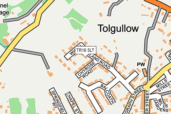 TR16 5LT map - OS OpenMap – Local (Ordnance Survey)