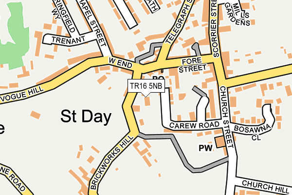 TR16 5NB map - OS OpenMap – Local (Ordnance Survey)