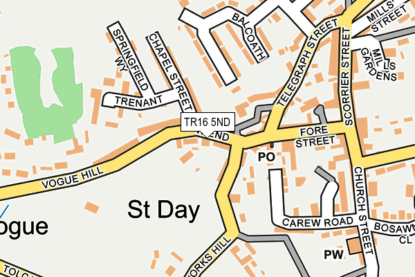 TR16 5ND map - OS OpenMap – Local (Ordnance Survey)