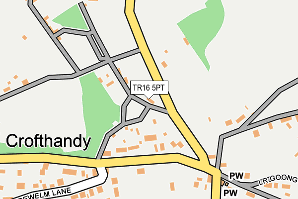 TR16 5PT map - OS OpenMap – Local (Ordnance Survey)