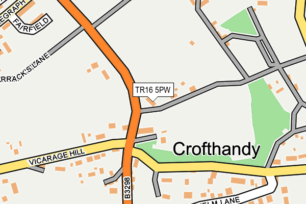 TR16 5PW map - OS OpenMap – Local (Ordnance Survey)