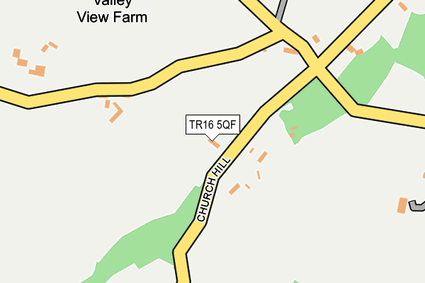 TR16 5QF map - OS OpenMap – Local (Ordnance Survey)