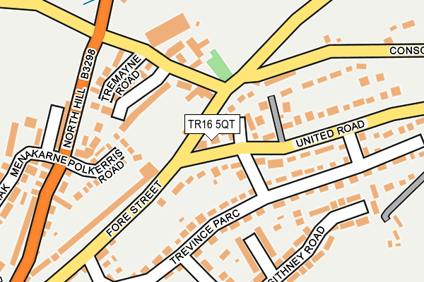 TR16 5QT map - OS OpenMap – Local (Ordnance Survey)