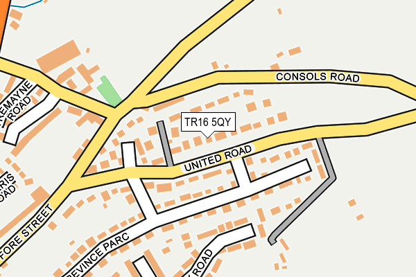 TR16 5QY map - OS OpenMap – Local (Ordnance Survey)