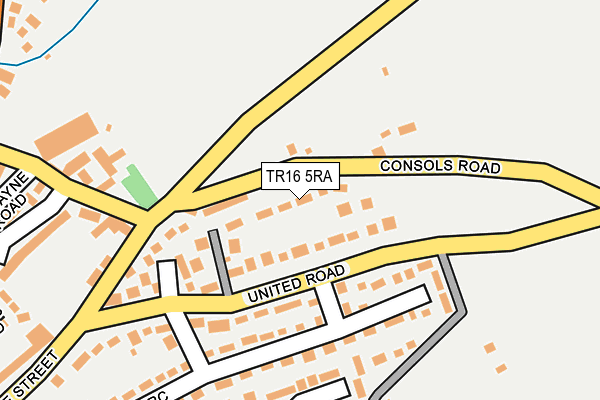 TR16 5RA map - OS OpenMap – Local (Ordnance Survey)
