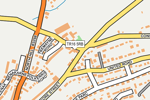 TR16 5RB map - OS OpenMap – Local (Ordnance Survey)
