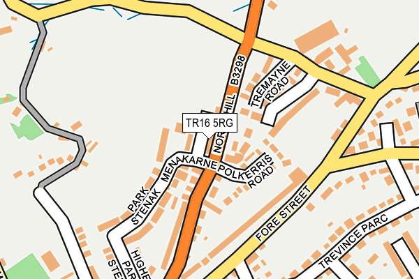 TR16 5RG map - OS OpenMap – Local (Ordnance Survey)