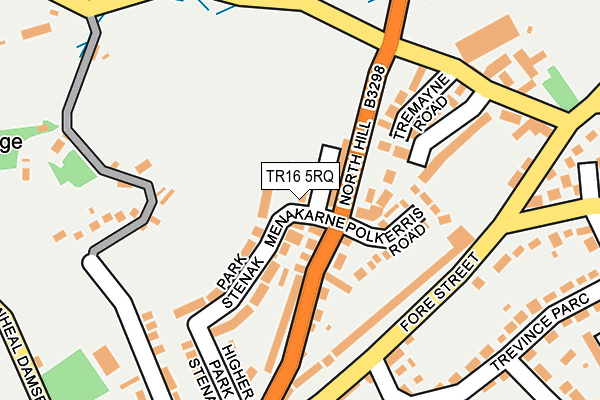 TR16 5RQ map - OS OpenMap – Local (Ordnance Survey)