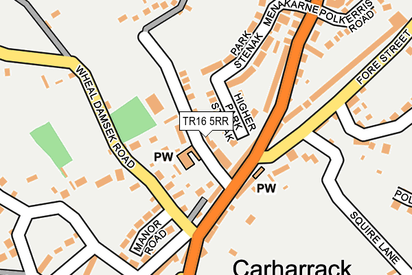 TR16 5RR map - OS OpenMap – Local (Ordnance Survey)