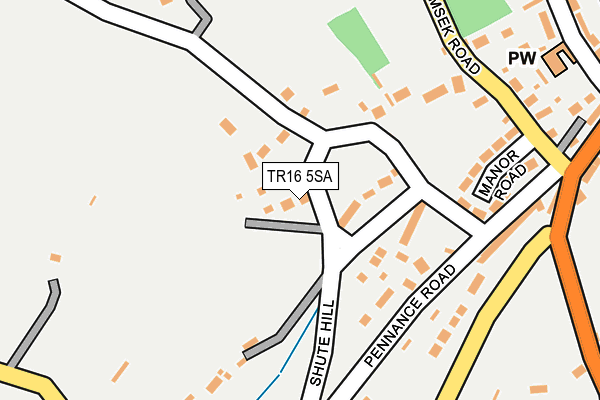 TR16 5SA map - OS OpenMap – Local (Ordnance Survey)