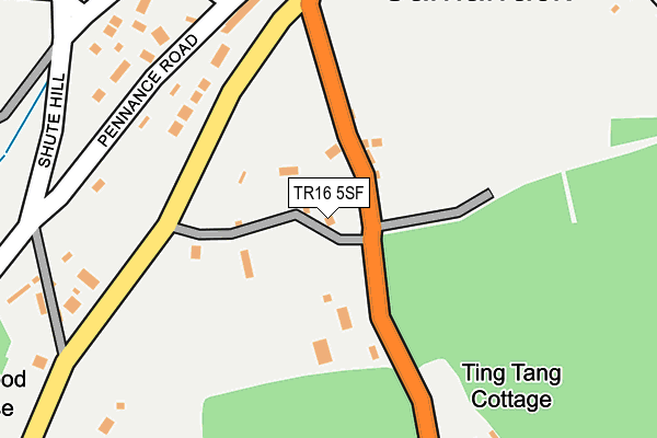 TR16 5SF map - OS OpenMap – Local (Ordnance Survey)