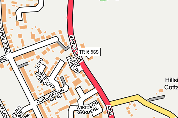 TR16 5SS map - OS OpenMap – Local (Ordnance Survey)