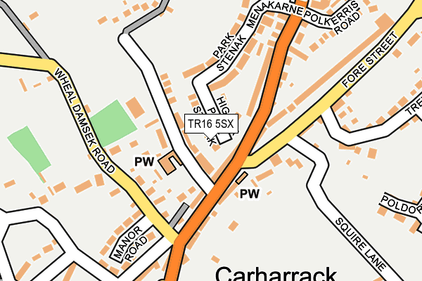 TR16 5SX map - OS OpenMap – Local (Ordnance Survey)