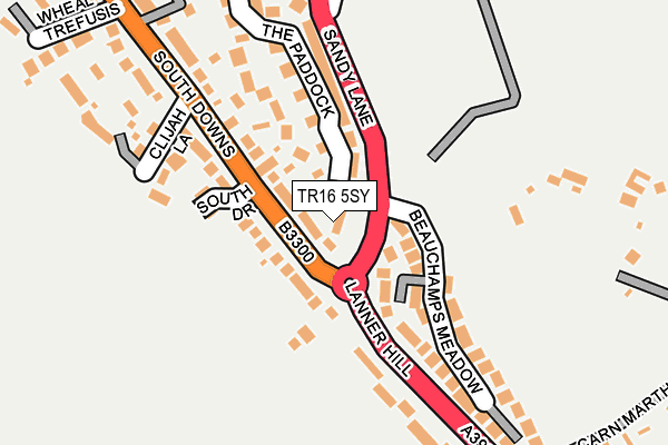 TR16 5SY map - OS OpenMap – Local (Ordnance Survey)