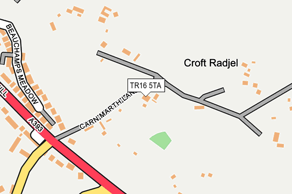 TR16 5TA map - OS OpenMap – Local (Ordnance Survey)