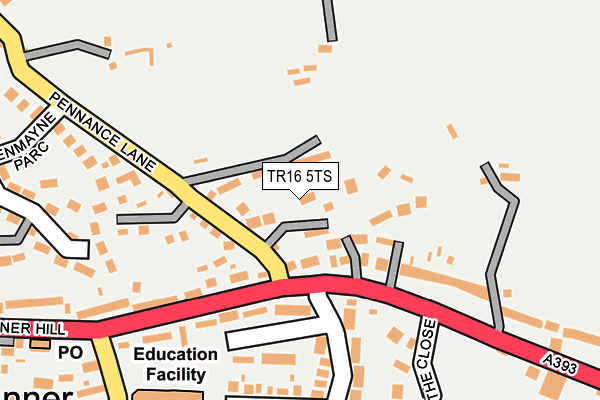 TR16 5TS map - OS OpenMap – Local (Ordnance Survey)