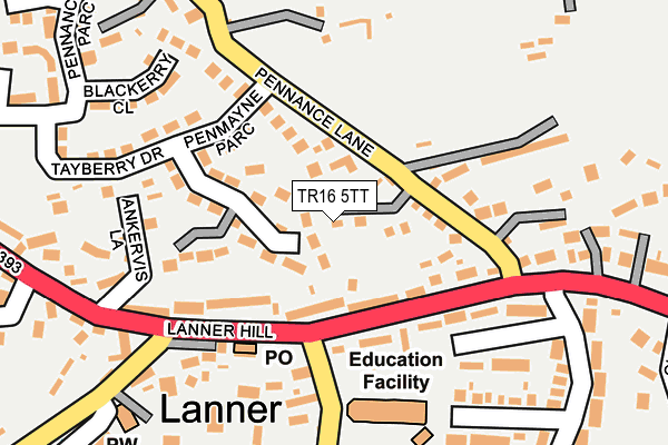 TR16 5TT map - OS OpenMap – Local (Ordnance Survey)