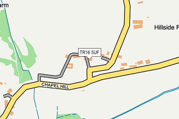 TR16 5UF map - OS OpenMap – Local (Ordnance Survey)