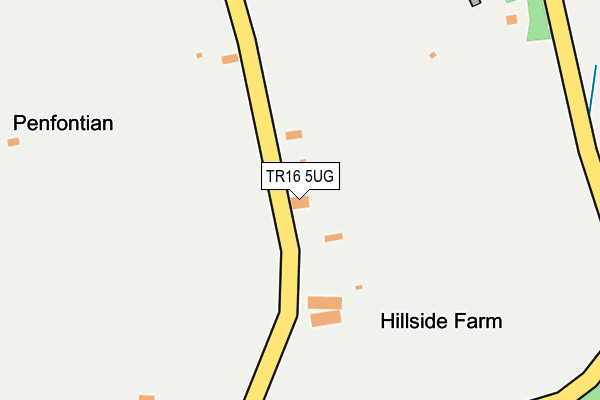 TR16 5UG map - OS OpenMap – Local (Ordnance Survey)