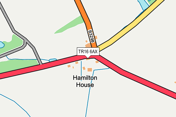 TR16 6AX map - OS OpenMap – Local (Ordnance Survey)