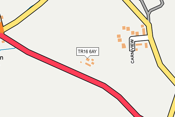 TR16 6AY map - OS OpenMap – Local (Ordnance Survey)
