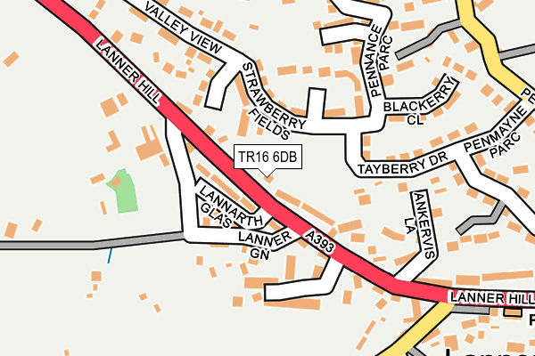 TR16 6DB map - OS OpenMap – Local (Ordnance Survey)