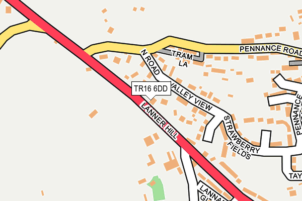 TR16 6DD map - OS OpenMap – Local (Ordnance Survey)