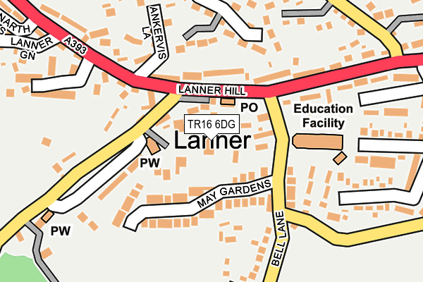 TR16 6DG map - OS OpenMap – Local (Ordnance Survey)