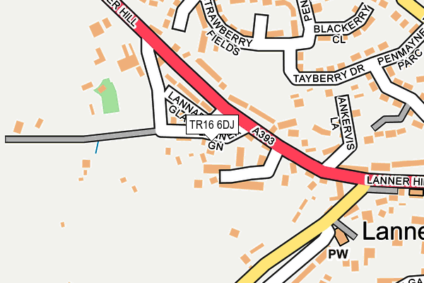 TR16 6DJ map - OS OpenMap – Local (Ordnance Survey)