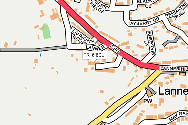 TR16 6DL map - OS OpenMap – Local (Ordnance Survey)