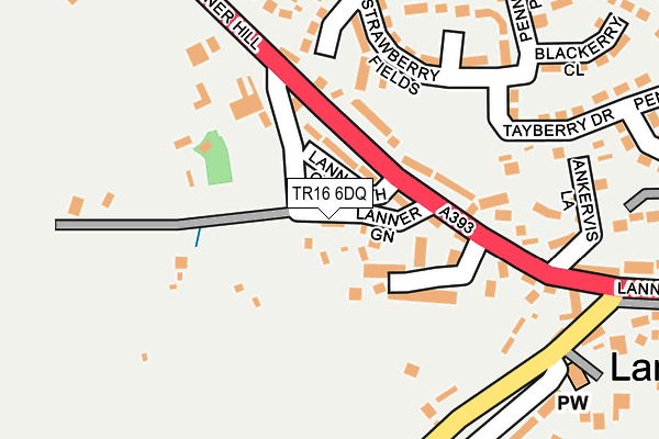 TR16 6DQ map - OS OpenMap – Local (Ordnance Survey)