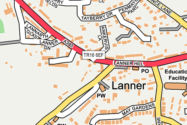 TR16 6EF map - OS OpenMap – Local (Ordnance Survey)