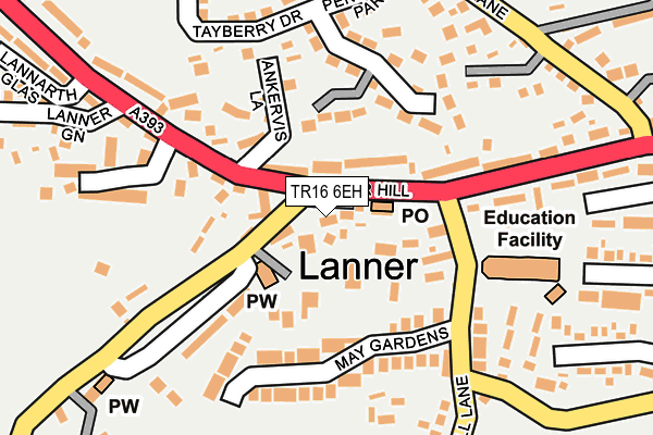 TR16 6EH map - OS OpenMap – Local (Ordnance Survey)