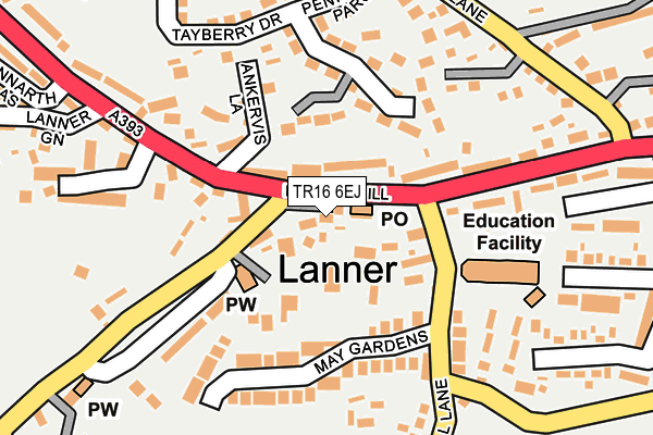 TR16 6EJ map - OS OpenMap – Local (Ordnance Survey)