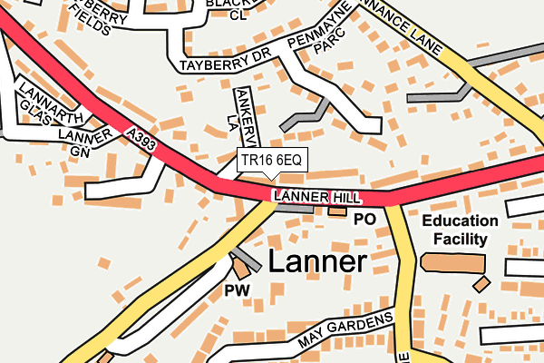 TR16 6EQ map - OS OpenMap – Local (Ordnance Survey)