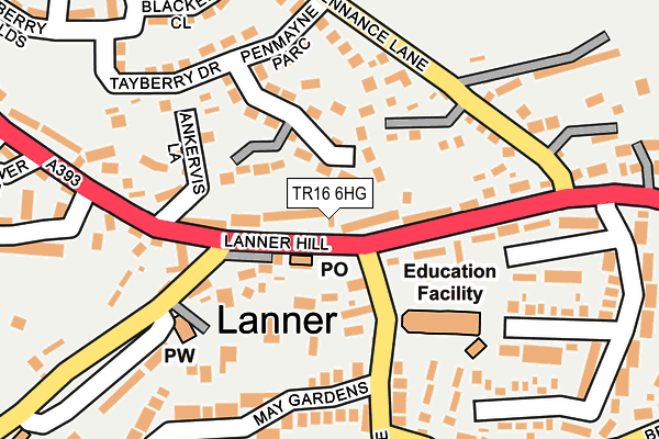 TR16 6HG map - OS OpenMap – Local (Ordnance Survey)