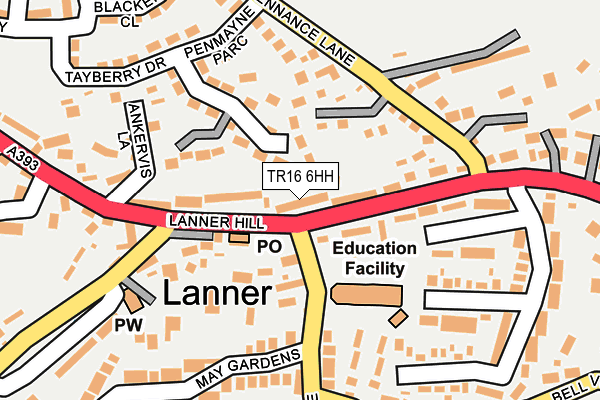 TR16 6HH map - OS OpenMap – Local (Ordnance Survey)