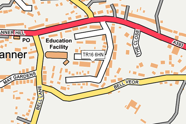 TR16 6HN map - OS OpenMap – Local (Ordnance Survey)