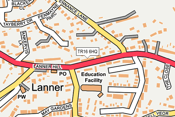 TR16 6HQ map - OS OpenMap – Local (Ordnance Survey)