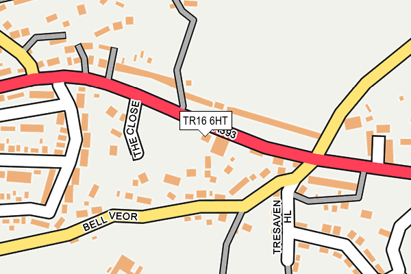 TR16 6HT map - OS OpenMap – Local (Ordnance Survey)