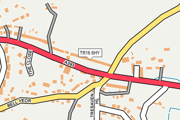 TR16 6HY map - OS OpenMap – Local (Ordnance Survey)