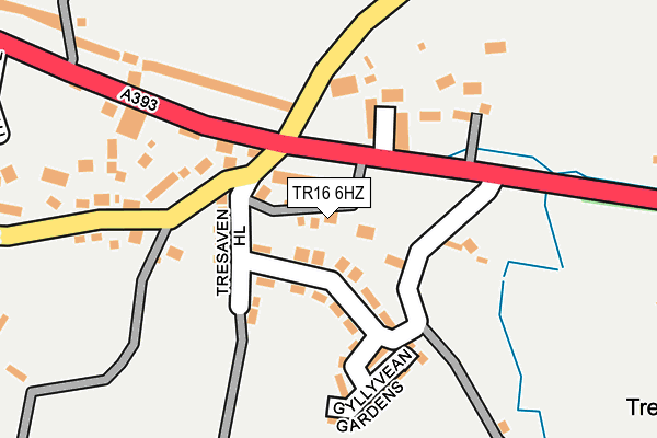 TR16 6HZ map - OS OpenMap – Local (Ordnance Survey)